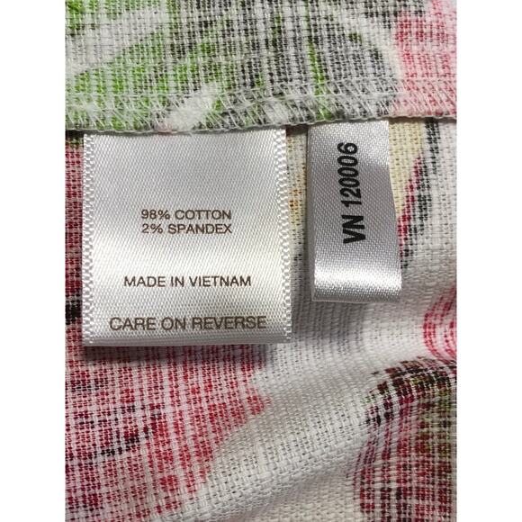 Eva Mendes New York & Co. Maddie Skirt Floral Red A Line Pleated Size 10 New - Picture 7 of 10